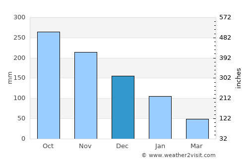 Palampas average rain in December