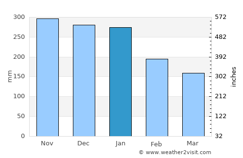 Palhi average rain in January
