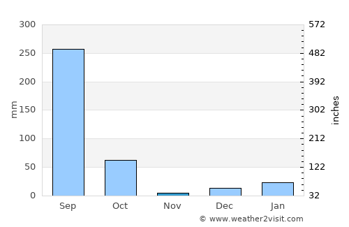 Paliā Kalān average rain in November