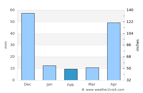 Pallappatti average rain in February