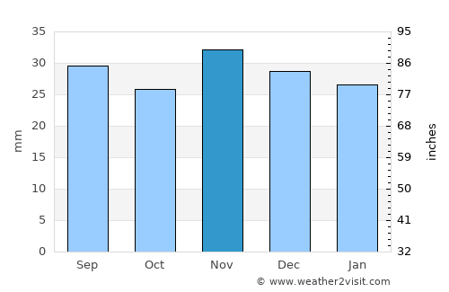 Pallasovka average rain in November
