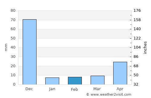 Pallipattu average rain in February
