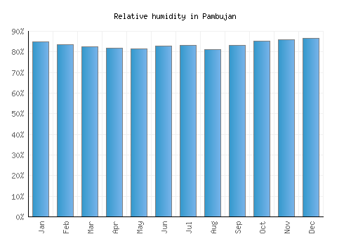 Pambujan relative humidity averages