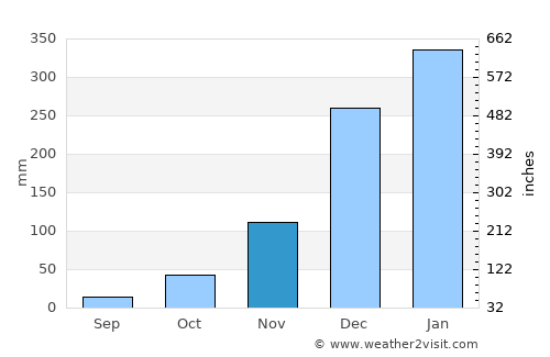 Panarukan average rain in November