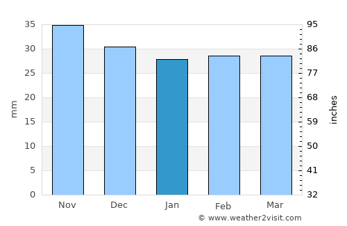 Panciu average rain in January