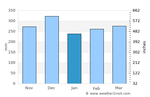 Pangkalanbuun average rain in January