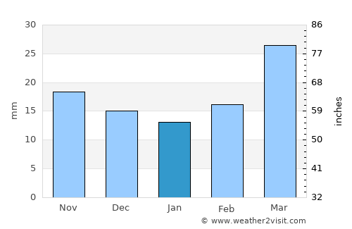Panhandle average rain in January