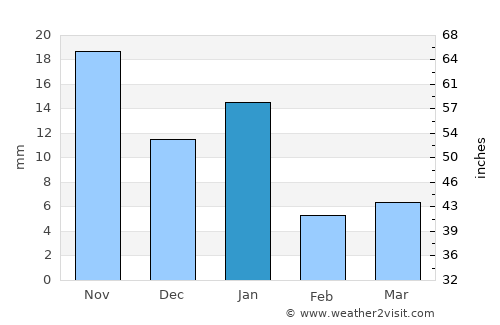 Panindícuaro de la Reforma average rain in January
