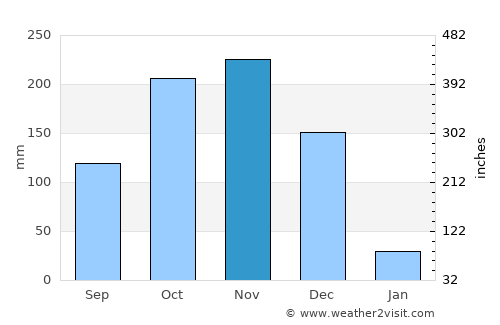 Papanasam average rain in November