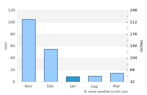 Pāpireddippatti average rain in January