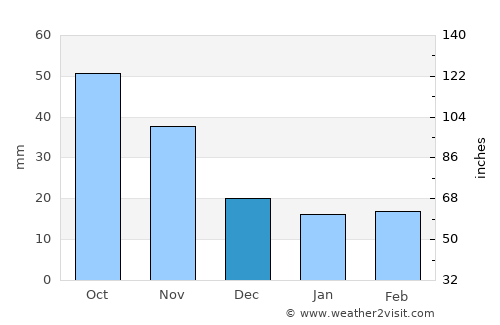 Partizansk average rain in December