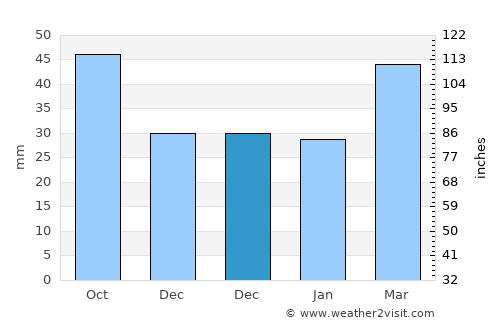Pasinler average rain in December