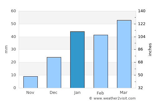 Pasrūr average rain in January