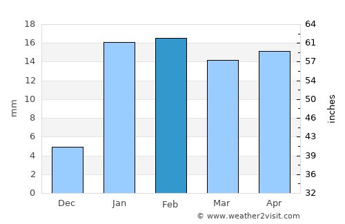 patamda average rain in February