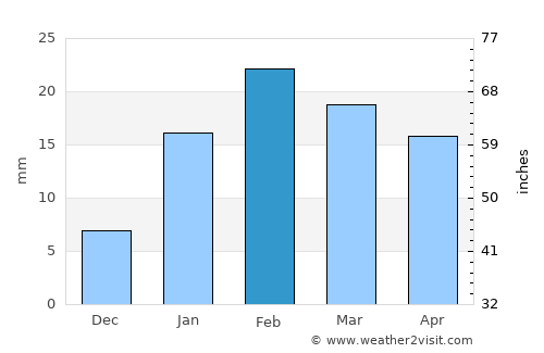 Pathalgaon average rain in February