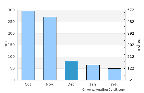 Pathio average rain in December