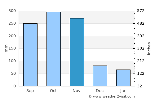 Pathio average rain in November
