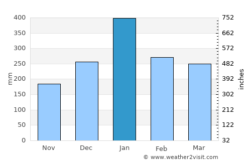 Pati average rain in January