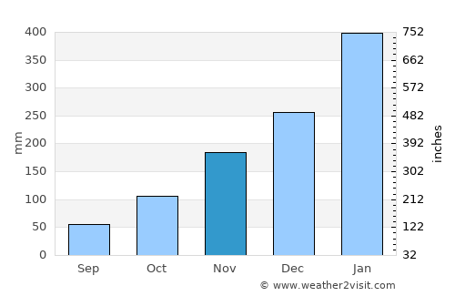 Pati average rain in November