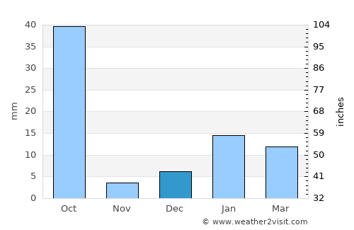 Patiāli average rain in December