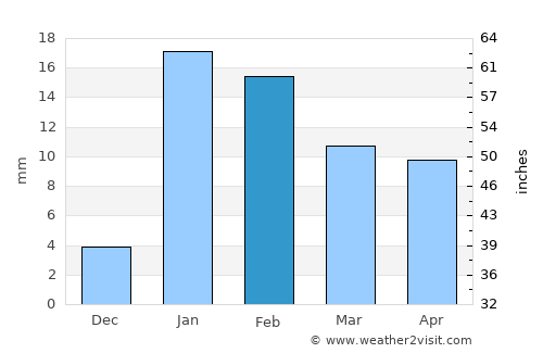 Patna average rain in February