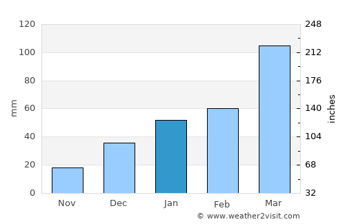 Pattan average rain in January