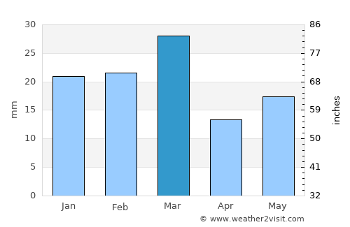 Patti average rain in March