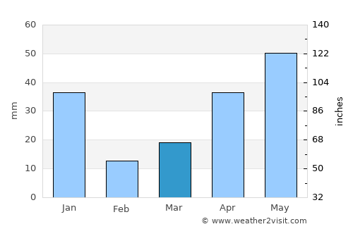 Pattukkottai average rain in March