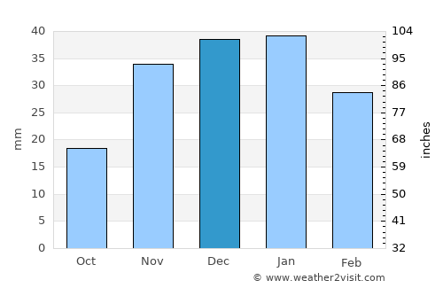 Payette average rain in December