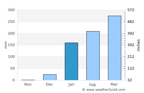 Pedro Carbo average rain in January