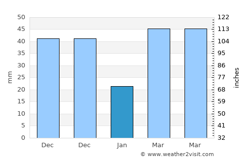 Pedro Corto average rain in January