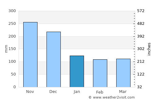 Percut average rain in January