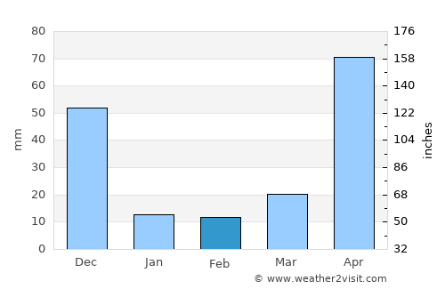Periyapatti average rain in February