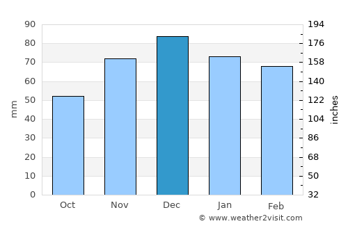 Pertek average rain in December