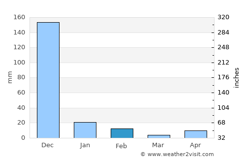 Perungudi average rain in February