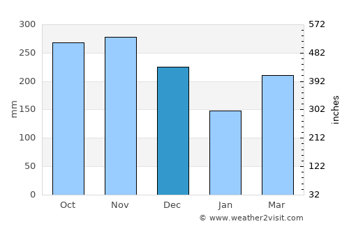 Petaling Jaya average rain in December