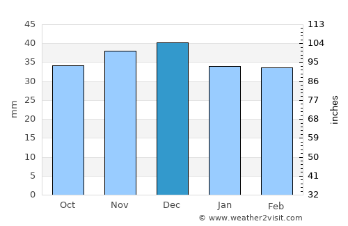 Petrikov average rain in December