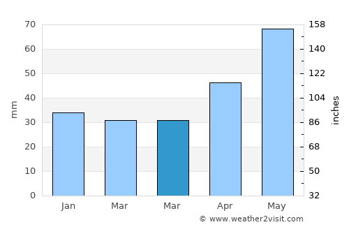 Petrikov average rain in March
