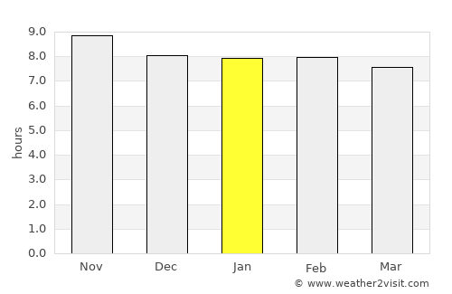 Petrolina average rain in January
