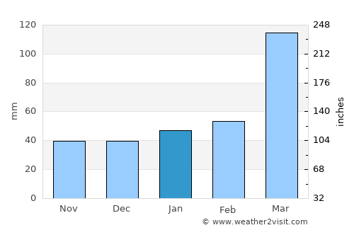 Piaçabuçu average rain in January