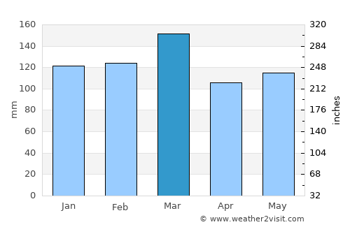Pickens average rain in March