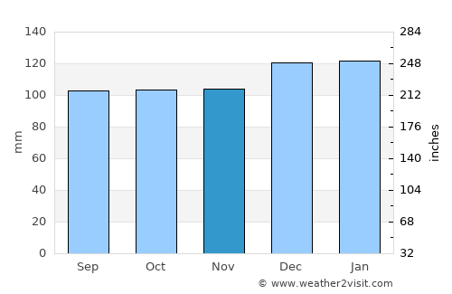 Pickens average rain in November