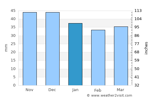 Piekary Śląskie average rain in January
