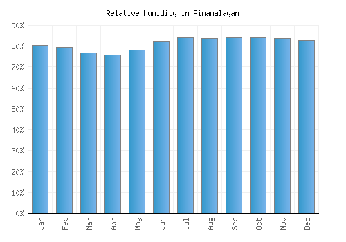 Pinamalayan relative humidity averages
