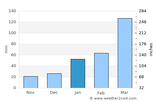 Pirpirituba average rain in January