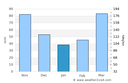 Pittsburg average rain in January