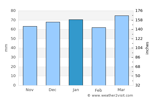 Pleasant Point average rain in January
