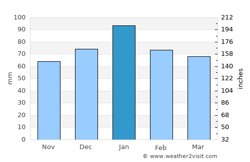 Pleasanton average rain in January