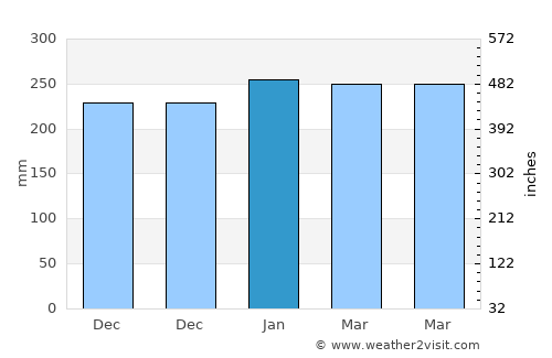 Pliwetan average rain in January