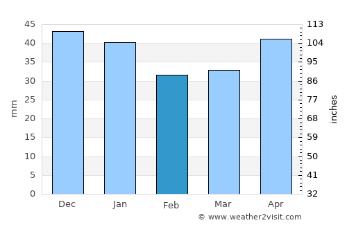 Polatlı average rain in February